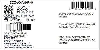 Label (68462 139 01 Oxcarbazepine 600mg 67046 179 30)